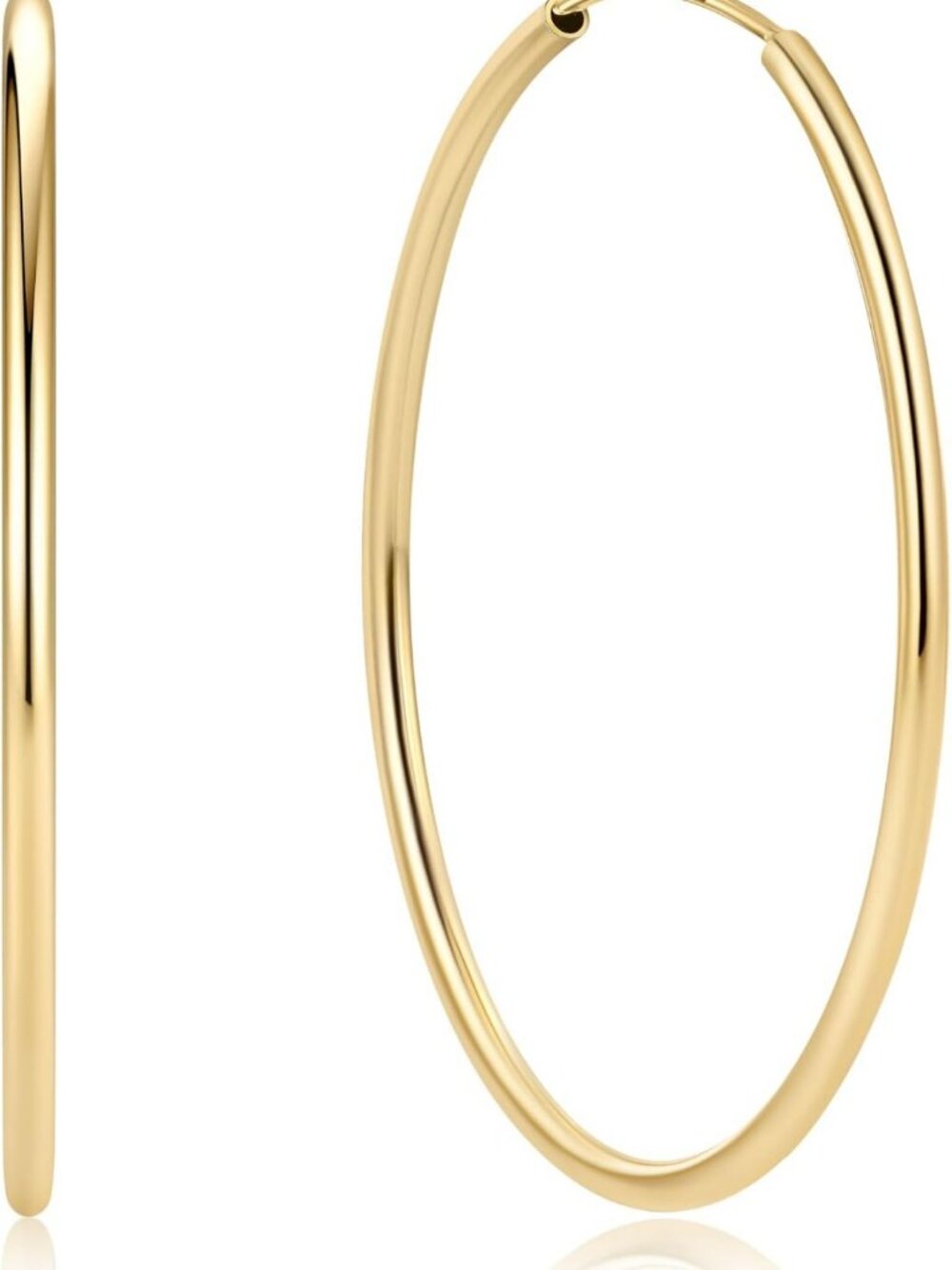 Stylish Sterling Silver Hoop Earrings for Women - Elegant & Versatile Jewelry